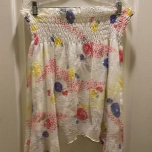 Tea/F floral Sleeveless Top.